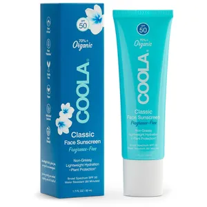 Comparateur de prix : Coola Coola - Lotion Solaire Visage Spf50 Sans Parfum Riche En Ingrédi...