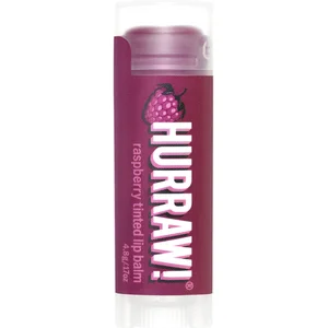 Baume à lèvres naturel teinté Framboise - Hurraw! pas cher