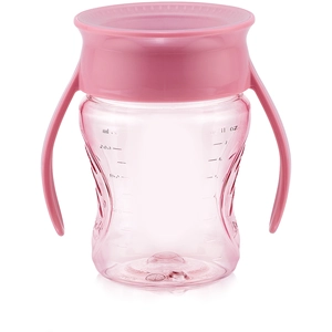 Tasse 360 ° bébé ROSE Wowcup pas cher