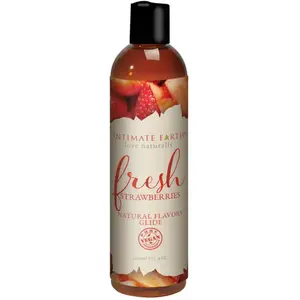 Comparateur de prix : Intimate Earth Lubrifiant eau comestible Natural Flavors Glide fraise 120 ml
