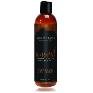 Intimate Earth Huile de massage sensuelle Cacao &amp Baies 120ml pas cher