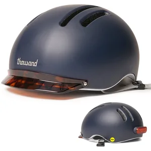 Thousand Chapter MIPS Casque de Vélo pour Adultes - Feu Arrière à LED, Certifié pour la Sécurité à Vélo, Léger et à Profil Bas, Unisexe, Système PopLock pas cher