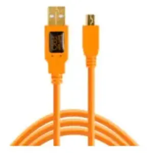 Comparateur de prix : Tether Tools TetherPro USB 2.0 vers USB Mini-B 5 broches 4,6 m orange