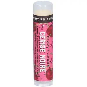 Crazy rumors® Baume à Lèvres au Beurre de Karité - Cerise Noire