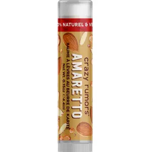 Crazy Rumors Amaretto Baume à lèvres 100% naturel, végétalien, à base de plantes, fabriqué aux États-Unis pas cher