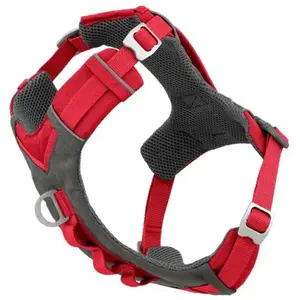 Kurgo Journey Air Harnais pour Chien, Taille M - Rouge/Gris pas cher