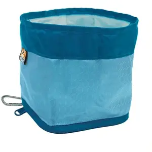Kurgo Zippy Gamelle Pliable Pour Chien Bol De Voyage Pour Eau Et Nourriture Mousqueton Sans Bpa Bleu pas cher