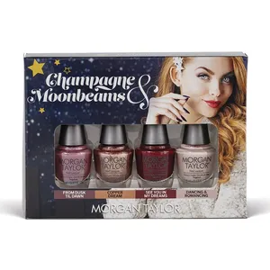 Morgan Taylor Set Champagne & Moonbeams Vernis Ongles 4x5ml pas cher