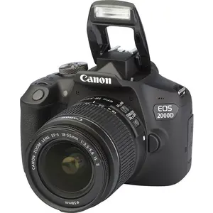 Reflex EOS 2000D - Noir + Canon Zoom Lens EF-S 18-55mm f/3.5-5.6 IS II... pas cher