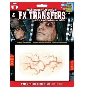 Comparateur de prix : partychimp Tinsley Transfers Maquillage d'halloween 3D Popping Veines Trauma FX Prothèse