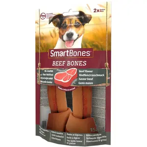 Comparateur de prix : SmartBones Os à mâcher au boeuf pour chien de race moyenne - 2 x 2 os ...