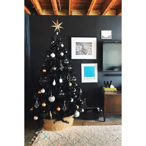 Perfect Holiday Arbre, chlorure de polyvinyle, noir, 1,2 m pas cher