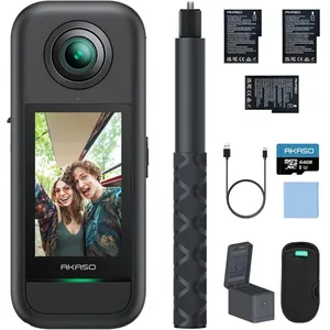 Caméra AKASO 360 Kit de Création - 5.7K 72MP Stabilisation AI Écran Ta...