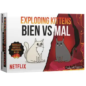 Comparateur de prix : Asmodee Jeux de société - Exploding Kittens - Bien vs Mal - Jeu de société en famille