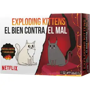 Asmodee Jeu de société Exploding Kittens, le Bien contre le Mal pas cher