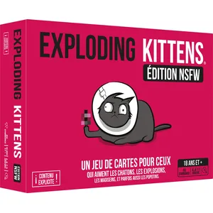 Jeu d’ambiance Asmodee Exploding Kittens Edition NSFW pas cher