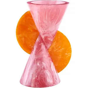 Jonathan Adler - Vase Mustique - Rose - Acrylique - Designer Jonathan ... pas cher