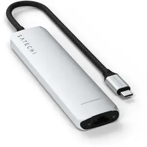 Comparateur de prix : SATECHI Multiports USB-C Slim 7-en-1 (Argent)