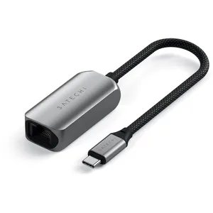 Satechi Adaptateur USB-C vers Ethernet 2.5 Gigabit en Nylon Tressé Gris pas cher
