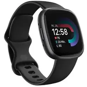 Comparateur de prix : Fitbit Versa 4 Numérique Écran tactile Graphite GPS (satellite)