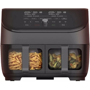 Comparateur de prix : Instant Pot Vortex Plus XL Friteuse à Air avec Double Compartiment et Vitre Transparente - 8 Programmes de Cuissons, Friteuse à Air
