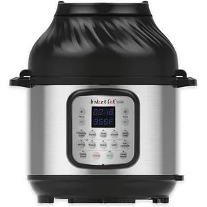 Instant Pot Duo Crisp + Air Fryer 6L Multicooker 11-en-1 Cuissons sous pression, sautés, cuits à la vapeur, mijotés, sousvides, réchauffés, frites à l'air, rôtis, cuits, griller et déshydrater. pas cher