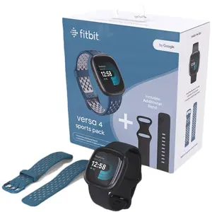 Comparateur de prix : Fitbit Versa 4 AMOLED Numérique Écran tactile Graphite GPS (satellite)