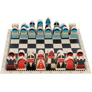 Petit Collage Jeu D´échecs En Bois On The Move pas cher