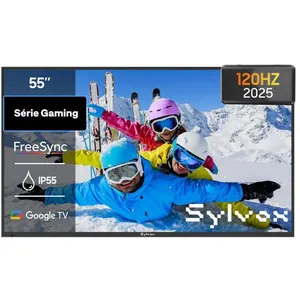 Télévisieur Extérieur SYLVOX-OT55A6KOEC-55 (139cm)-Google TV OS-4K UHD... pas cher