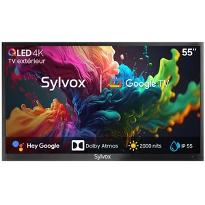 Comparateur de prix : TV Extérieur-SYLVOX-OQ55A2KOGF-55 (139cm)-QLED TV Smart-4K UHD-2000Nit...
