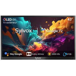 Comparateur de prix : TV Extérieur-SYLVOX-OQ43A2KOGF-43 (109cm)-QLED TV Smart-4K UHD-2000Nit...