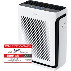 LEVOIT Purificateur d'air HEPA pour les Allergiques 52 , Purificateur d'Air 23 dB avec Capteur de Lumière, Mode Animal, Pré-filtre Lavable, contre 99,97% de Moisissure, Poussière, Pollen, pas cher