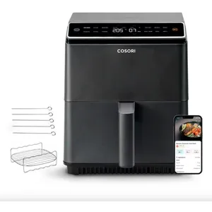 Comparateur de prix : COSORI - Friteuse sans huile Dual Blaze Chef Edition Noir 6,4 litres