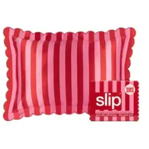 SLIP slip taie d'oreiller pure soie avec un contour festonné  - queen  pas cher
