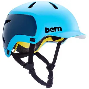 Bern Watts 2.0 - Casque vélo Matte Ocean Blue Small pas cher