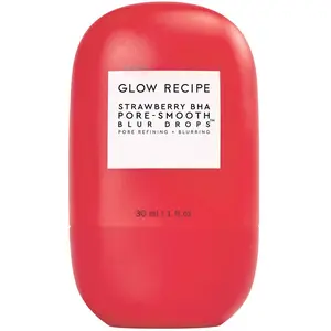 GLOW RECIPE Strawberry - Gouttes pour resserrer et estomper les pores aux BHA  pas cher