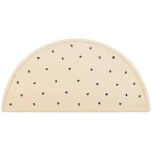 Mushie Set de table en silicone Black daisy pas cher