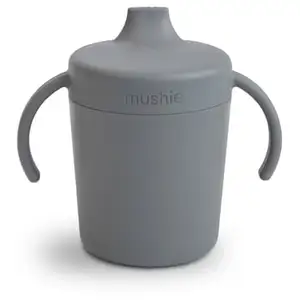 Tasse à boire Gris Smoke - Verre d'apprentissage bébé - Mushie pas cher