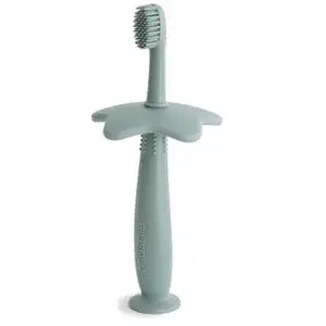 Mushie Brosse d'apprentissage Silicone Vert Étoile 1ut pas cher