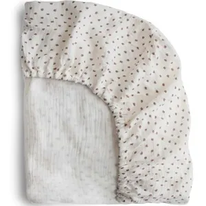 Comparateur de prix : Mushie Drap housse en mousseline de coton Bloom (100 x 40 cm)