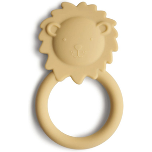 Mushie - anneau de dentition lion - soft yellow pas cher