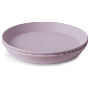 Comparateur de prix : Mushie Lot de 2 assiettes rondes Soft lilac