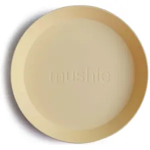 Mushie - Assiettes - Set de 2 Jaune taille unique pas cher