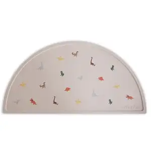 Mushie Set de table en silicone Dinosaure pas cher