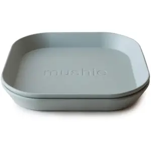 Comparateur de prix : Mushie Lot de 2 assiettes carrées Sage