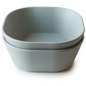 Mushie Lot de 2 bols carrés Sage pas cher