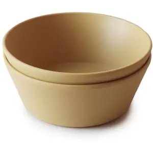 Comparateur de prix : Mushie Lot de 2 bols ronds Mosterd