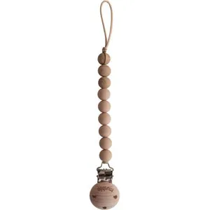 Comparateur de prix : Mushie Attache sucette Eva Pale Taupe