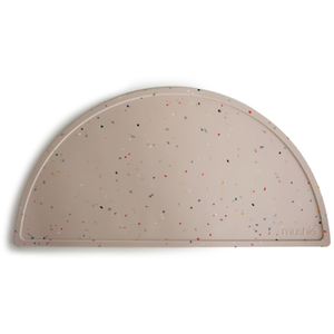 Mushie Set de table en silicone Vanilla confetti pas cher