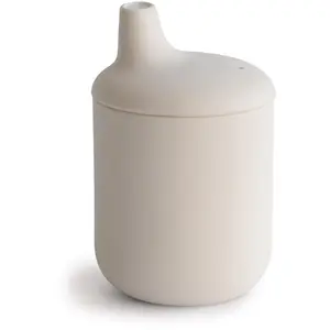 Mushie Tasse à bec en silicone Sand pas cher